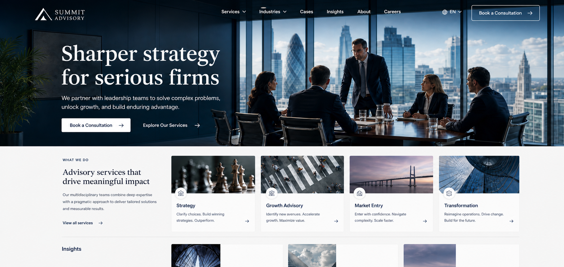Prime Services website preview